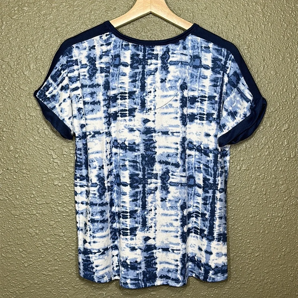 LUCKY BRAND Women’s Tie-Dye Short Sleeve Top - Picture 3 of 8